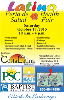 Latino Health Fair, Pensacola, October 17